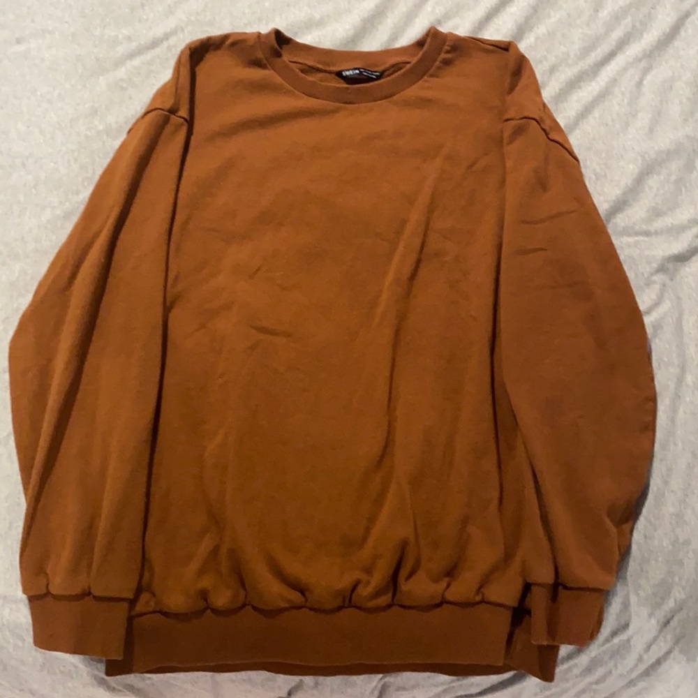 shein never worn before brown sweatshirt